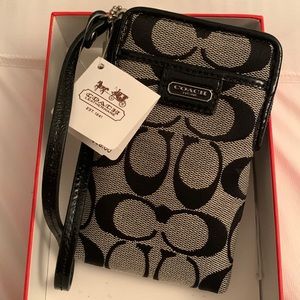 Brand: Coach, Color: Black and white, brand new, cell phone/ sunglasses case